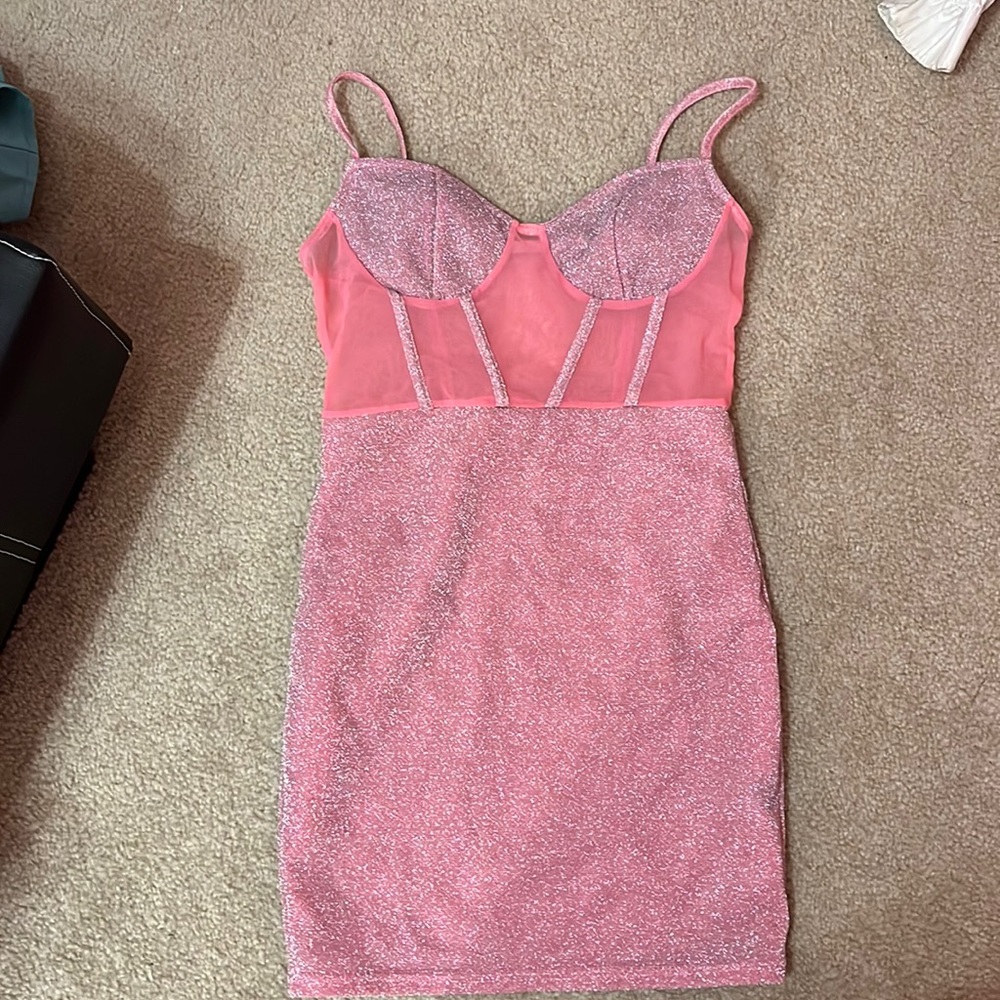Sheer glitter dress